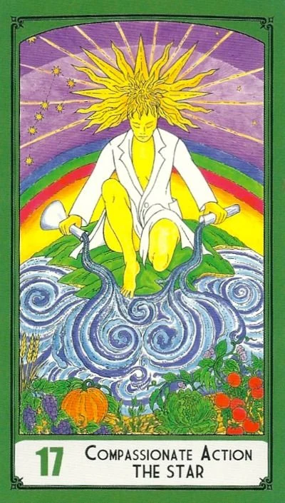The Star — Compassionate Action card from the Science Tarot deck