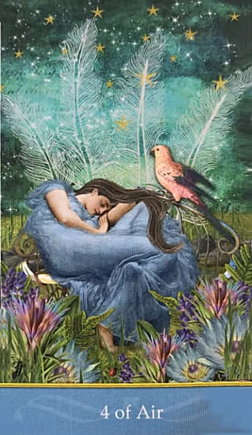 4 of Air - Second Nature Tarot - Jae Larson