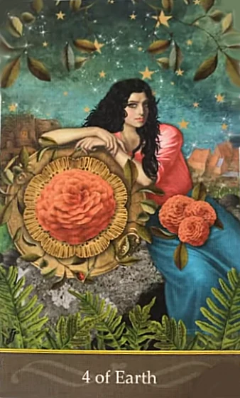 4 of Earth - Second Nature Tarot - Jae Larson
