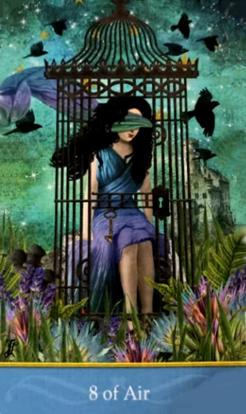 8 of Air - Second Nature Tarot - Jae Larson