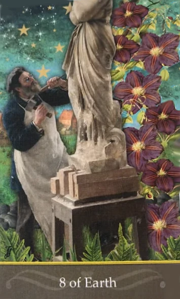 8 of Earth - Second Nature Tarot - Jae Larson