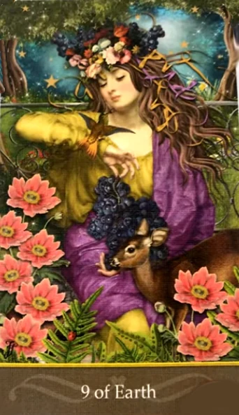 9 of Earth - Second Nature Tarot - Jae Larson