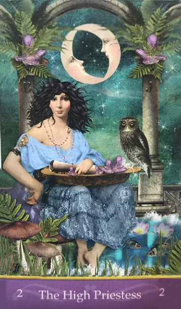 The High Priestess - Second Nature Tarot - Jae Larson