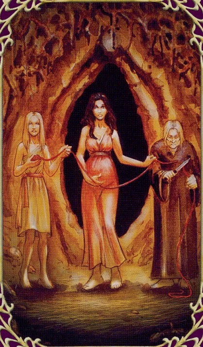 Time card from Sensual Wicca Tarot