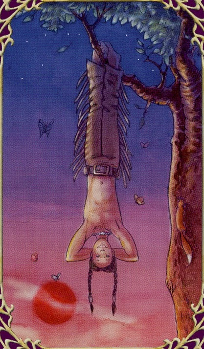 The Hanged Man card from Sensual Wicca Tarot