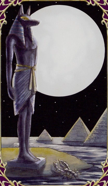 The Moon card from Sensual Wicca Tarot