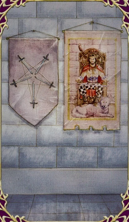 Five of Swords card from Sensual Wicca Tarot