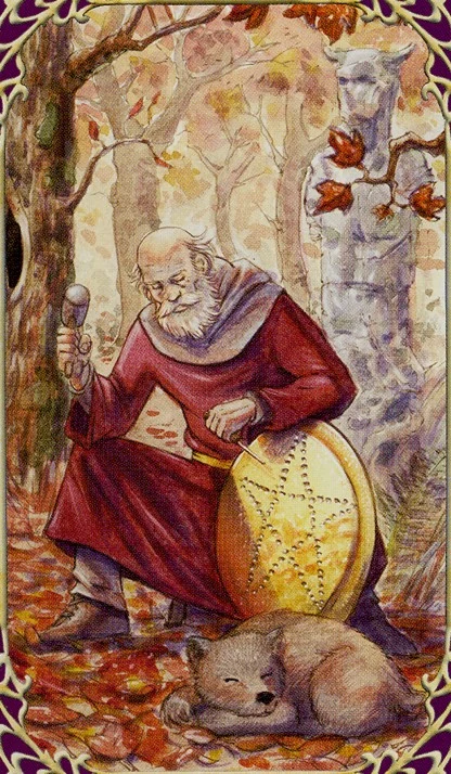Sage of Pentacles card from Sensual Wicca Tarot
