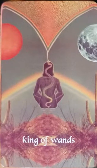 King of Wands card from the Serpentfire Tarot deck