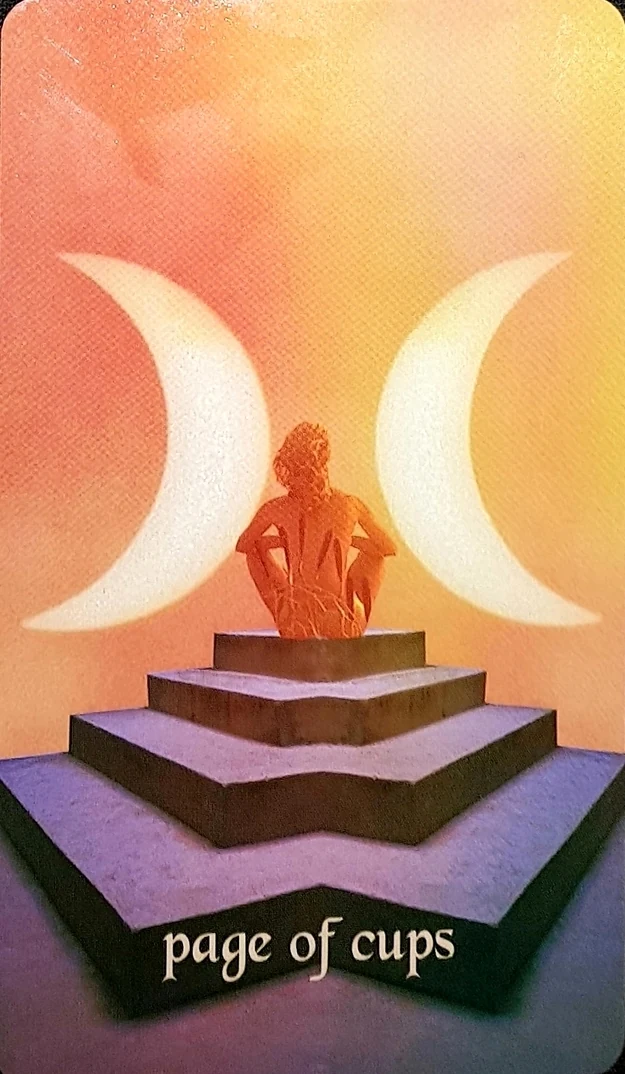 Page of Cups card from the Serpentfire Tarot deck