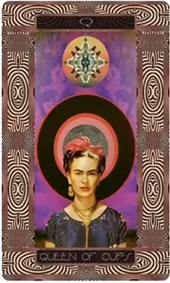 Queen of Cups card from the Serpentfire Tarot deck