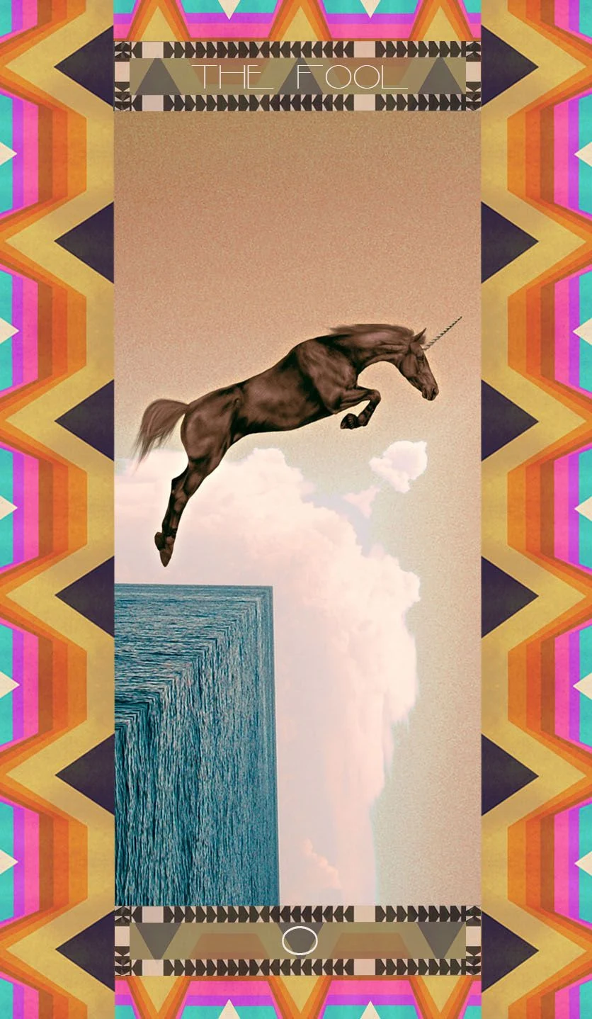 The Fool card from the Serpentfire Tarot deck