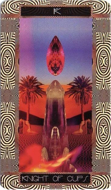 Knight of Cups card from the Serpentfire Tarot deck