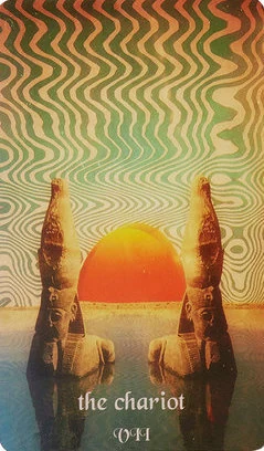 The Chariot card from Serpentfire Tarot by Devany Wolfe