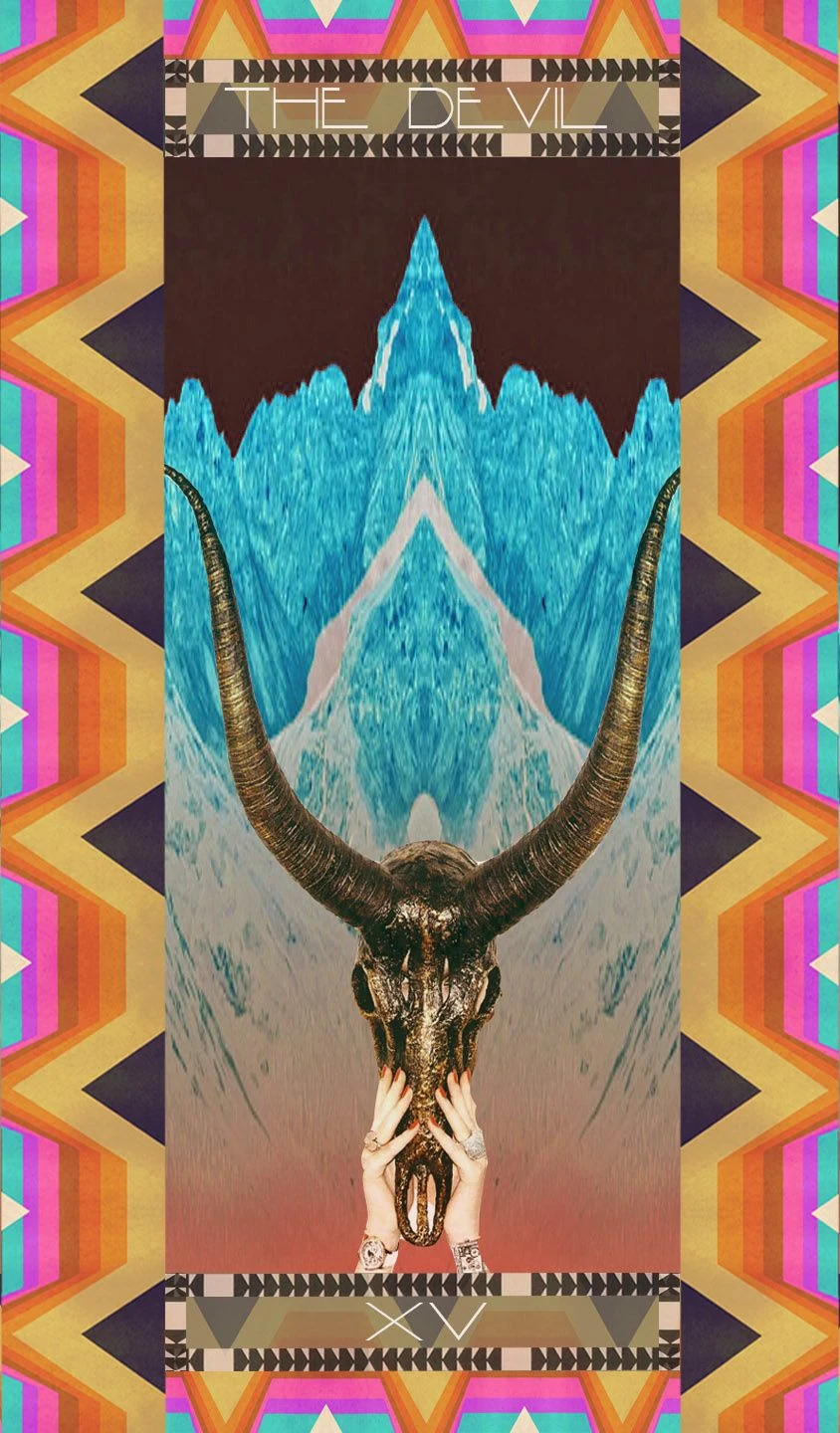 The Devil card from the Serpentfire Tarot deck