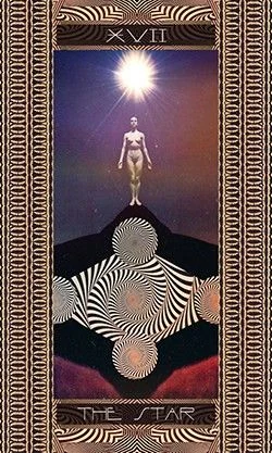 The Star card from Serpentfire Tarot by Devany Wolfe