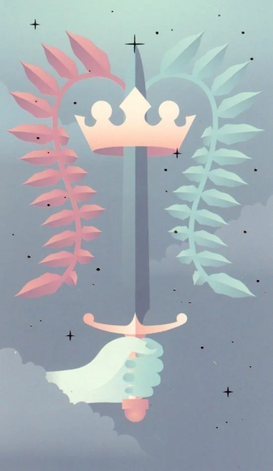 Ace of Swords card from the Seventh Sphere Tarot deck