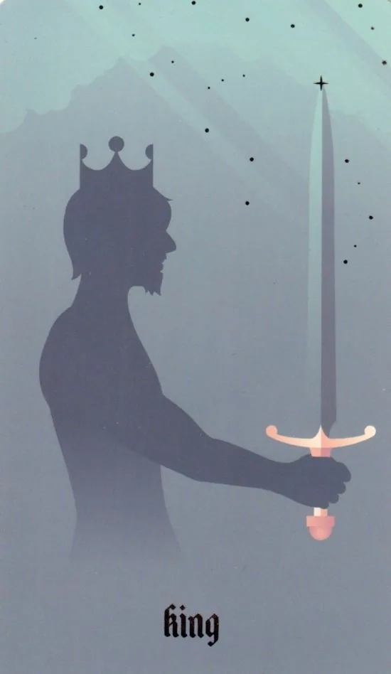 King of Swords card from the Seventh Sphere Tarot deck