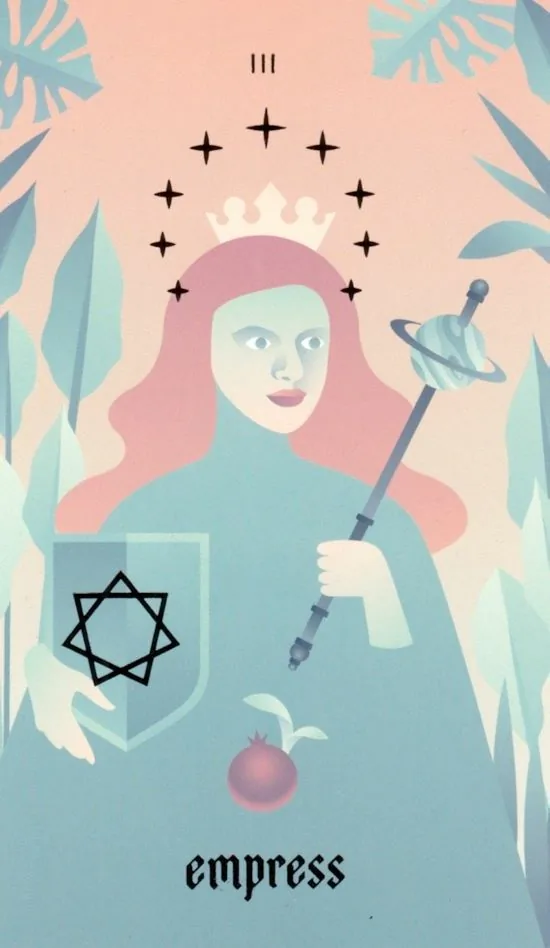 The Empress card from the Seventh Sphere Tarot deck