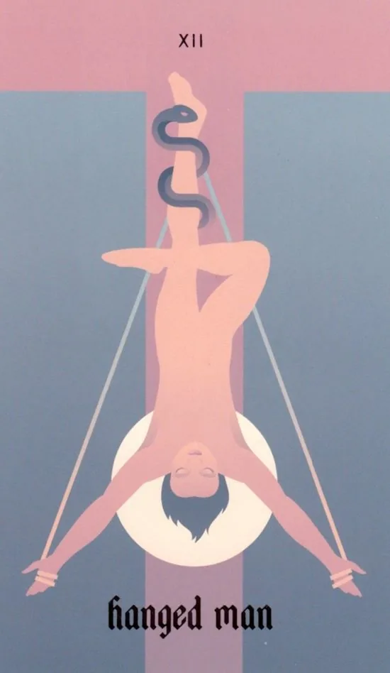 The Hanged Man card from the Seventh Sphere Tarot deck