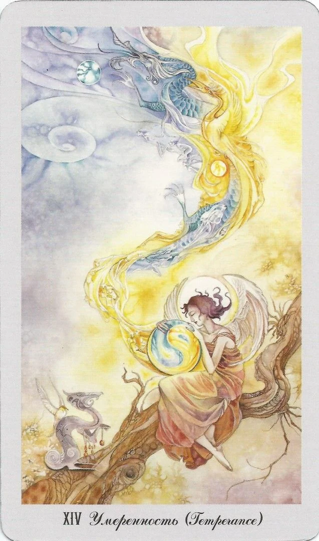Temperance card from the Shadowscapes Tarot deck