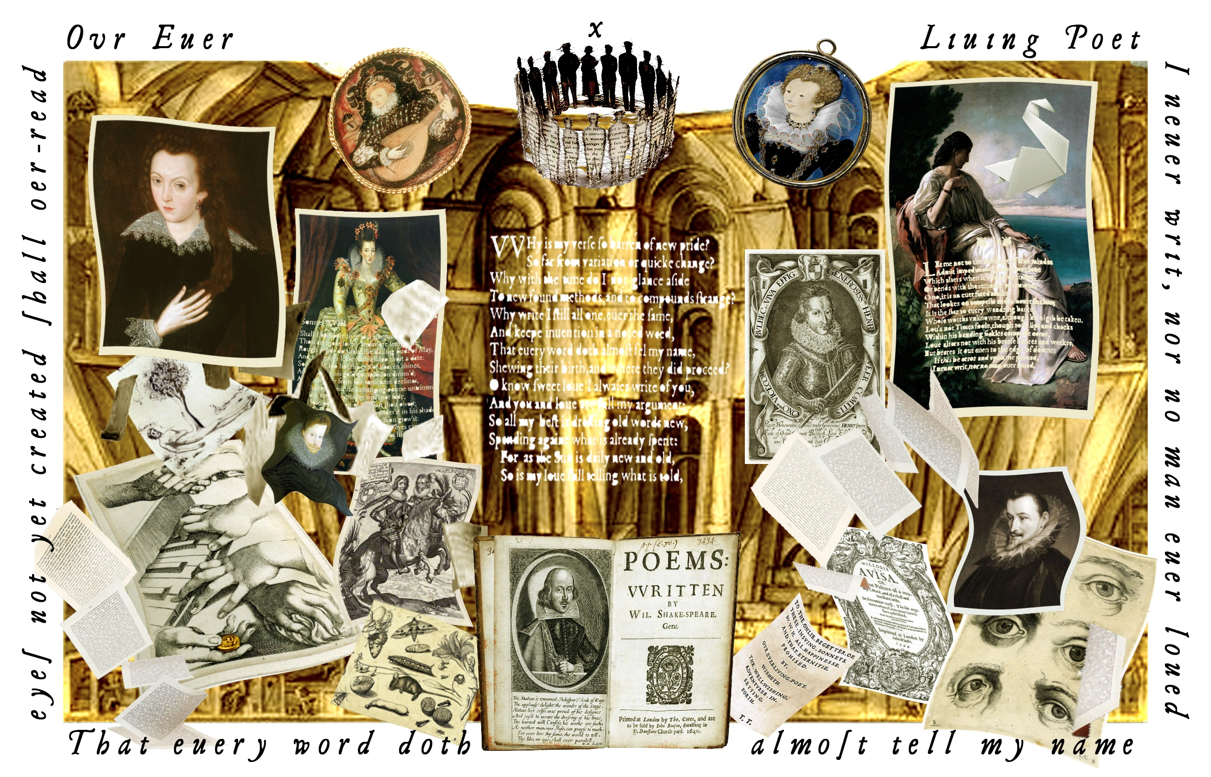 Ten of Crowns card from The Shakespeare Tarot by Chris Leech