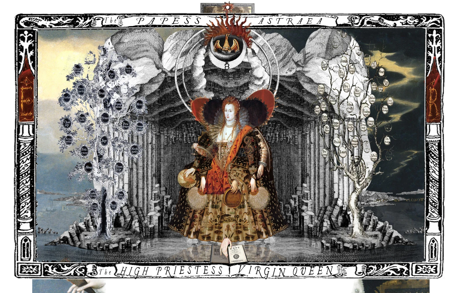 The High Priestess card from The Shakespeare Tarot by Chris Leech