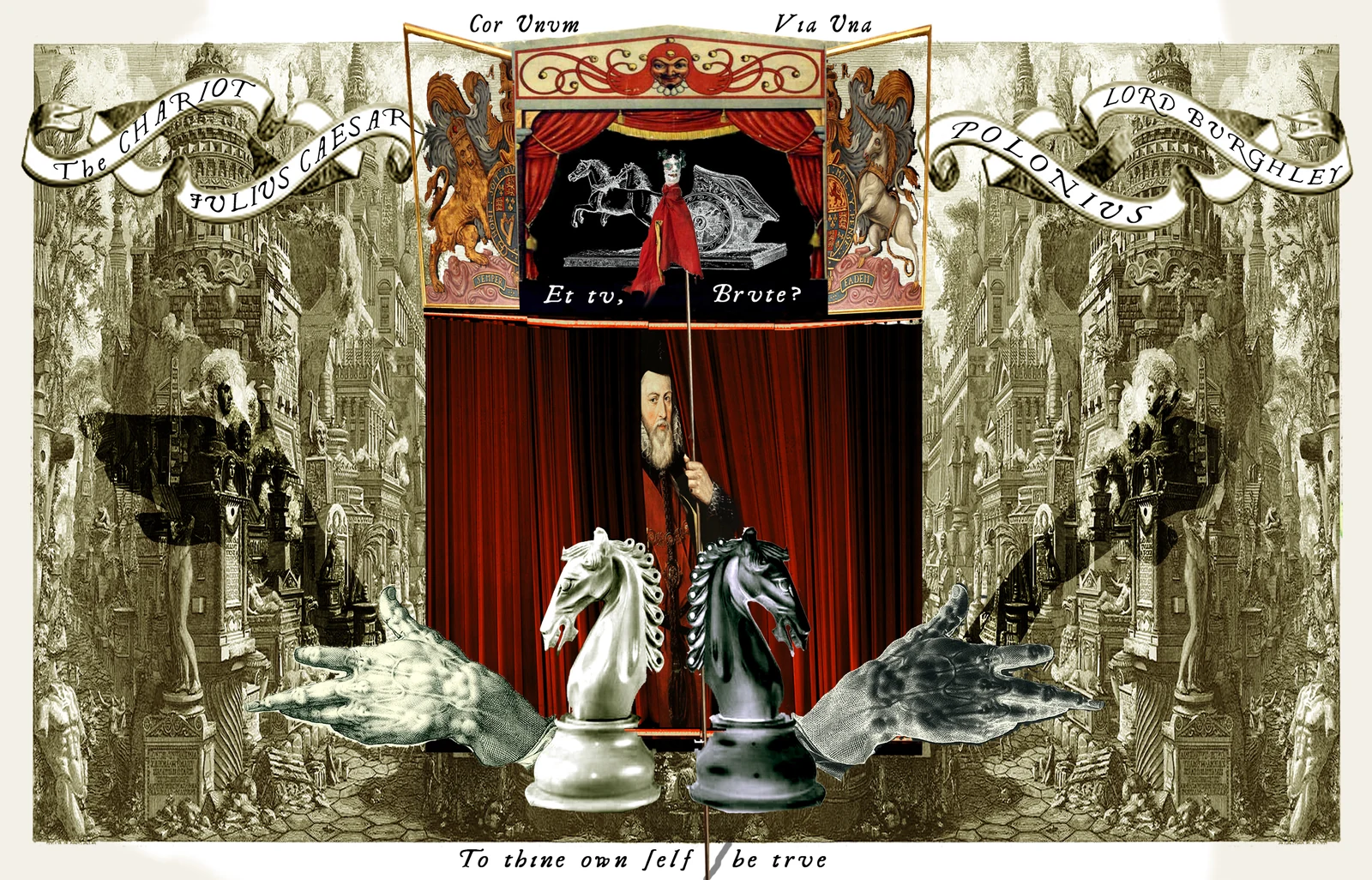 The Chariot card from The Shakespeare Tarot by Chris Leech