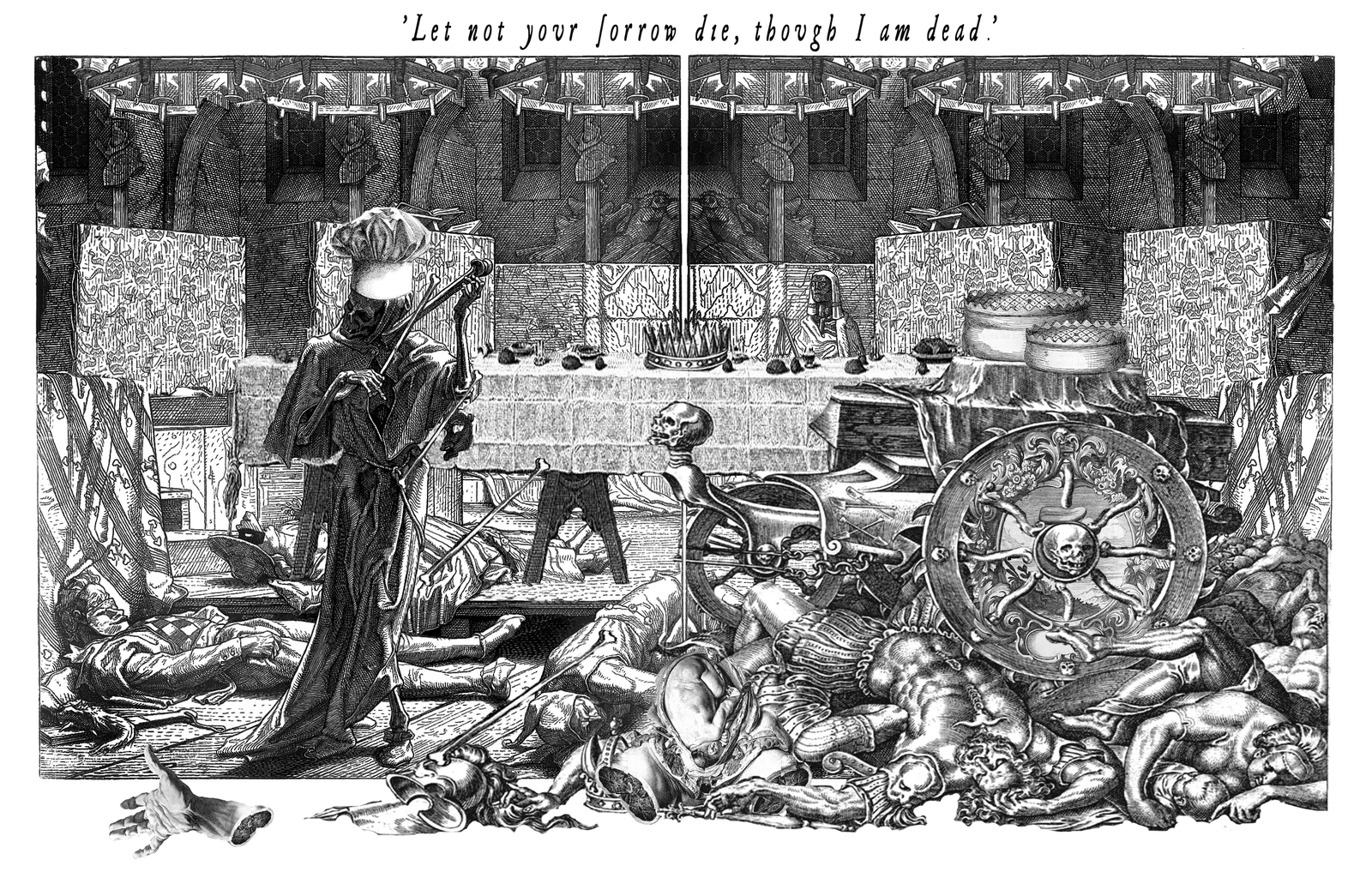 Death card from The Shakespeare Tarot by Chris Leech