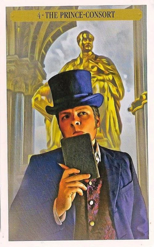The Prince-Consort card from the Sherlock Holmes Tarot deck