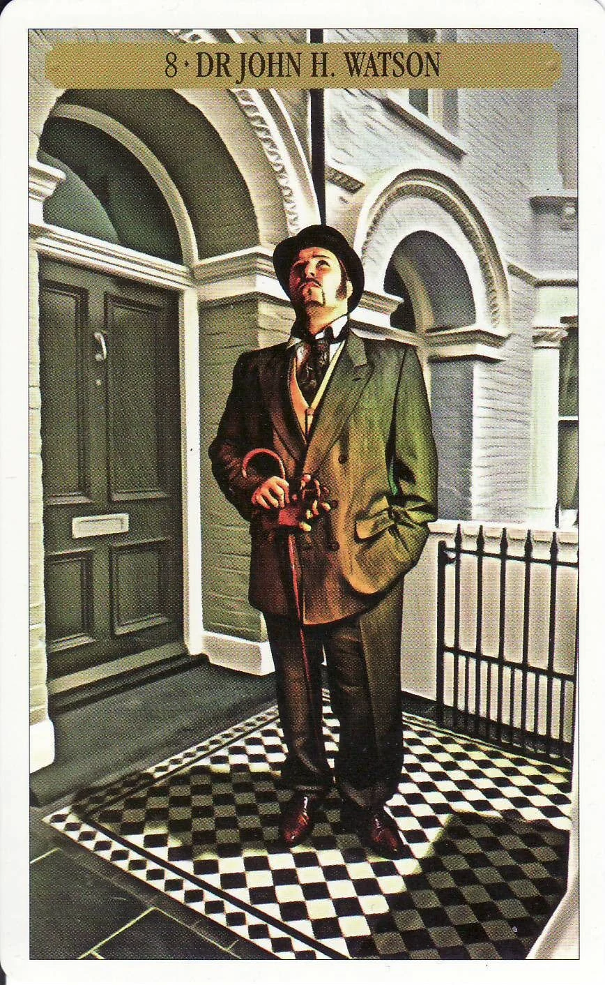 Dr John H. Watson card from the Sherlock Holmes Tarot deck by John Matthews and Wil Kinghan