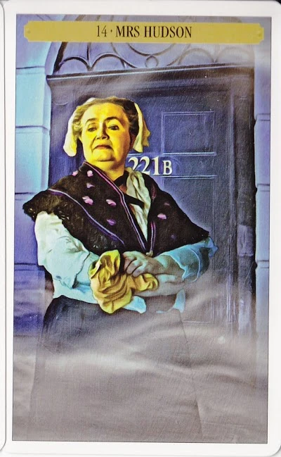 Mrs Hudson card from the Sherlock Holmes Tarot deck by John Matthews and Wil Kinghan