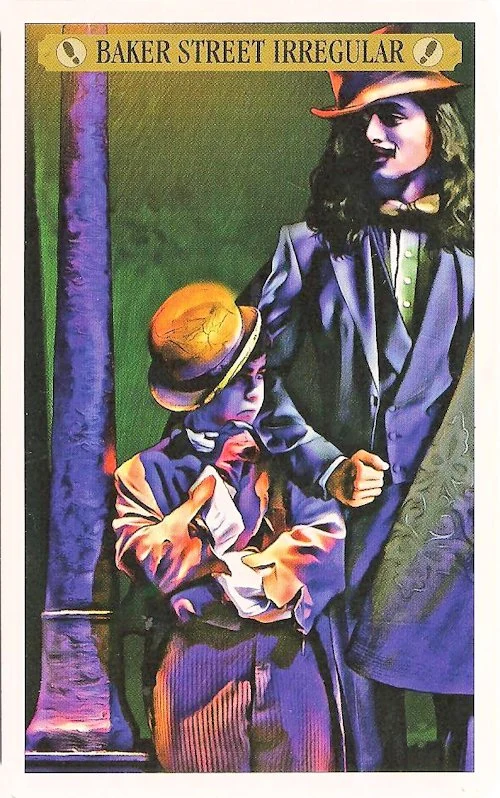 Baker Street Irregular of Evidence card from the Sherlock Holmes Tarot deck