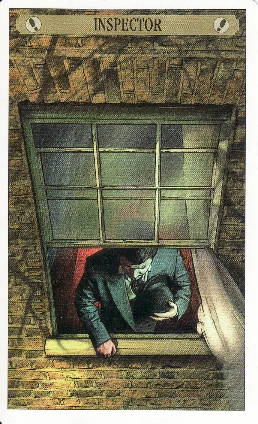 Inspector of Evidence card from the Sherlock Holmes Tarot deck