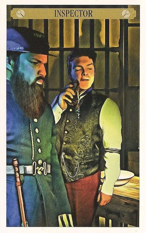 Inspector of Analysis card from the Sherlock Holmes Tarot deck
