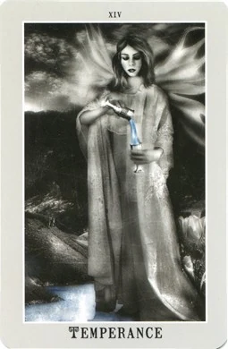Temperance card from the Silver Era Tarot deck