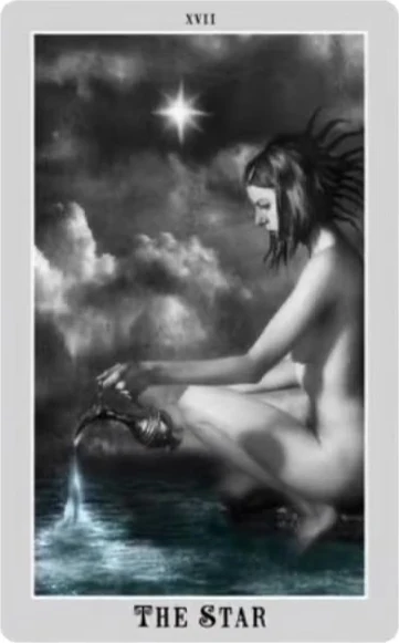 The Star card from the Silver Era Tarot deck