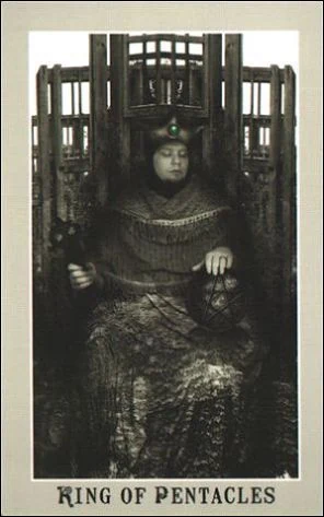 King of Pentacles card from the Silver Era Tarot deck