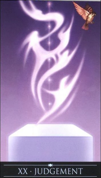 Judgement card from the Silver Witchcraft Tarot deck