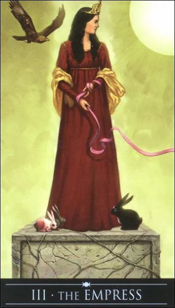 The Empress card from the Silver Witchcraft Tarot deck