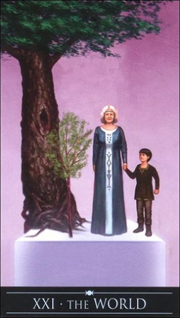 The World card from the Silver Witchcraft Tarot deck