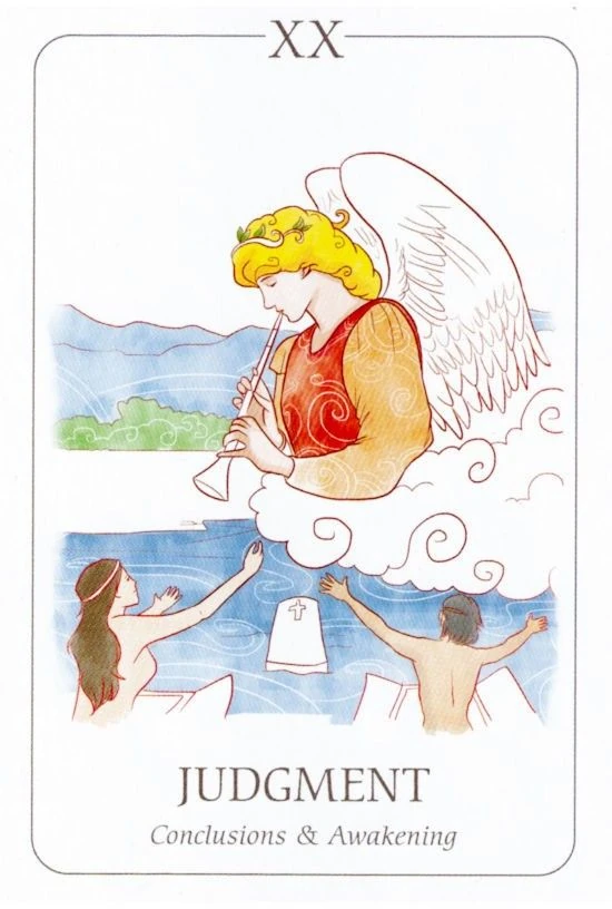 Judgment card from the Simplicity Tarot deck by Emilie Muñiz