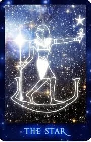 XVII The Star card from The Sirian Starseed Tarot deck