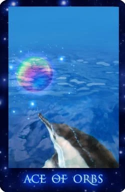 Ace of Orbs card from The Sirian Starseed Tarot deck