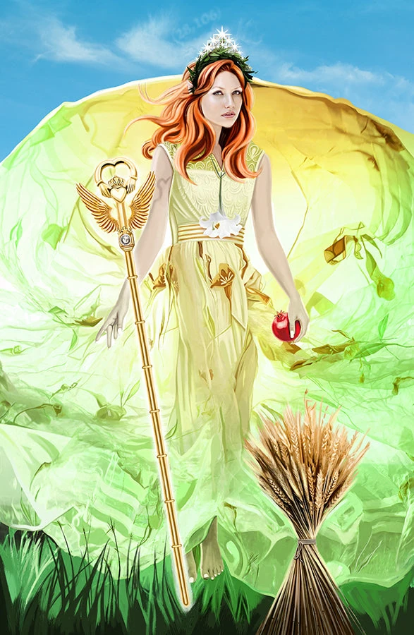 The Elven Queen (The Empress) card from the Sixth World Tarot deck by Echo Chernik