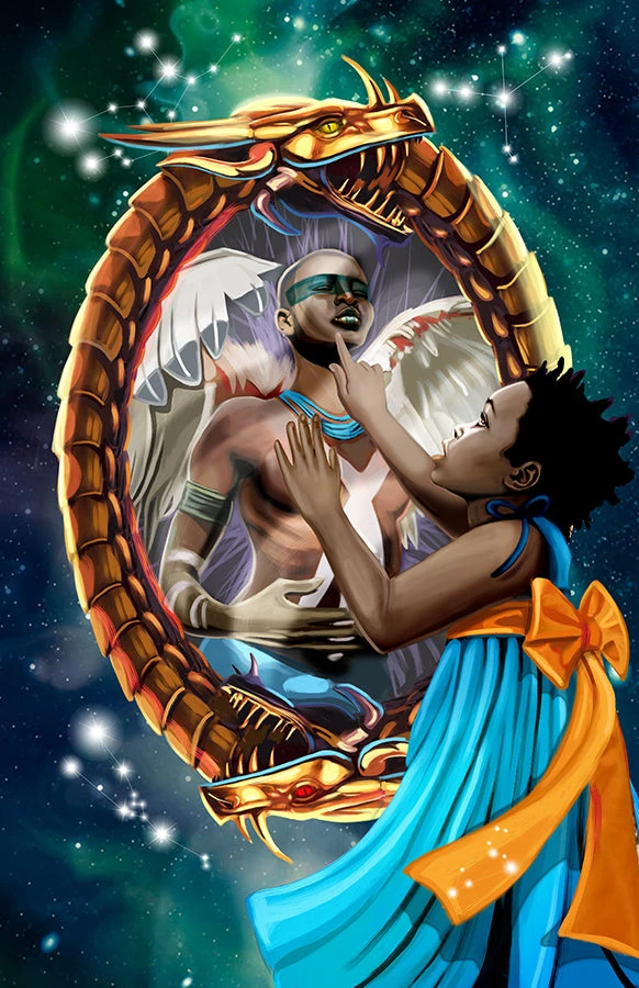The World card from the Sixth World Tarot deck by Echo Chernik