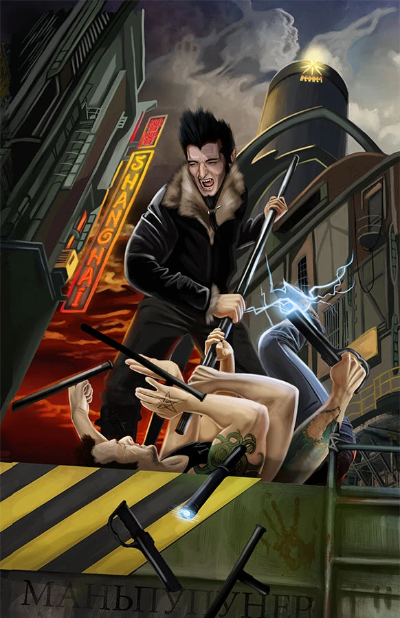 Seven of Batons card from the Sixth World Tarot deck by Echo Chernik
