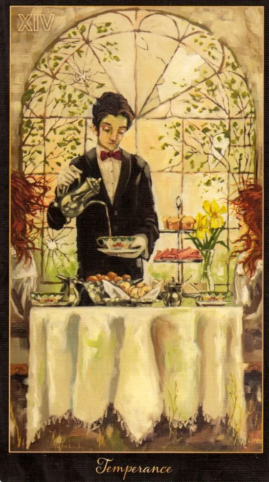 Temperance card from the Slow Tarot deck