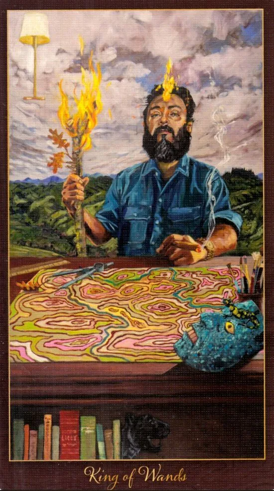 King of Wands card from the Slow Tarot deck
