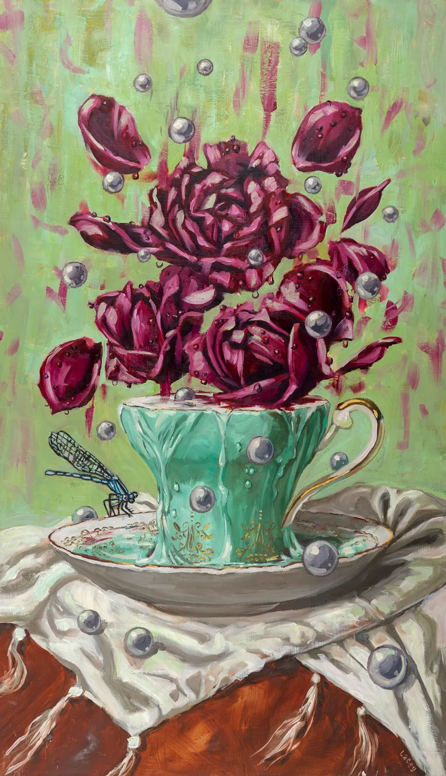 Ace of Cups card from the Slow Tarot deck